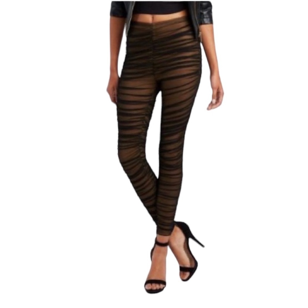 Express Mesh leggings with Ruching